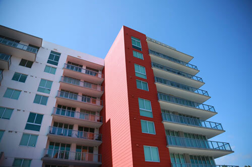 Downtown Doral closeup on the side windows